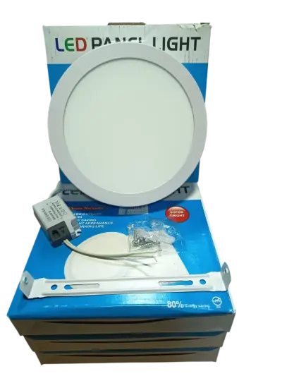 Pack 4 Panel Led Sobrepuesto Redondo 12w Luz Fria - miniatura 2