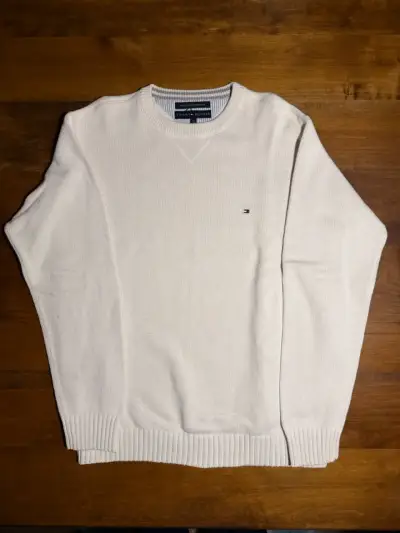Suéter blanco Tommy Hilfiger - miniatura 1