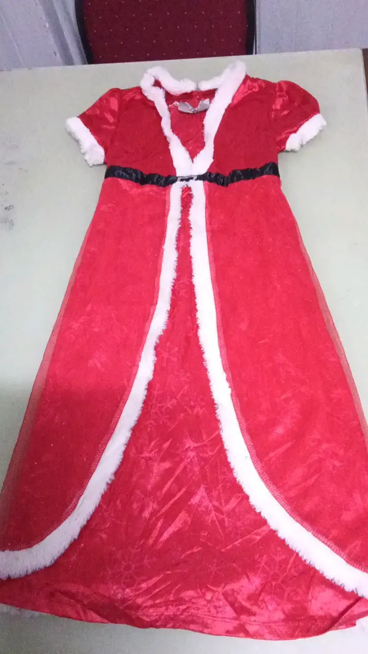 Vestido jumper de mezclilla rosado para niña - 5