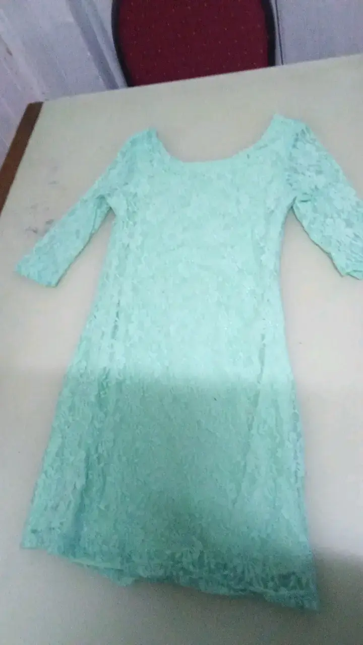 Vestido jumper de mezclilla rosado para niña - 6