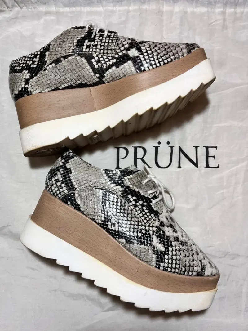 Zapatos de cuero estampado serpiente Prüne - 2