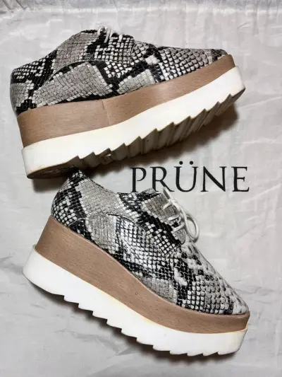 Zapatos de cuero estampado serpiente Prüne - miniatura 2
