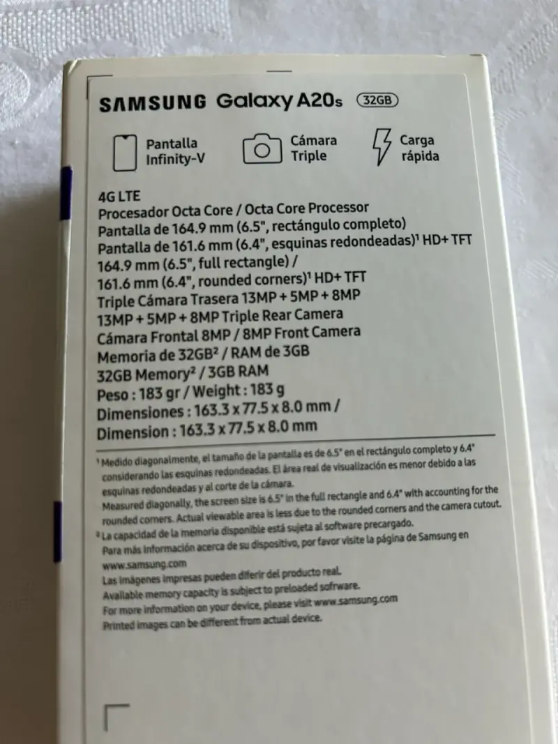Samsung Galaxy A20s en caja original - 5