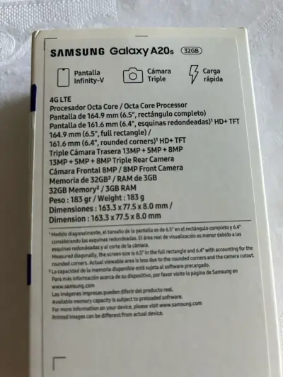 Samsung Galaxy A20s en caja original - miniatura 5