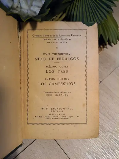LA NOVELA RUSA _ TURGUENIEV/GORKI/CHEJOV (1947) - miniatura 1