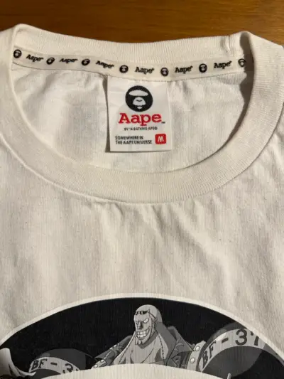 Polera blanca One Piece x AAPE - miniatura 3