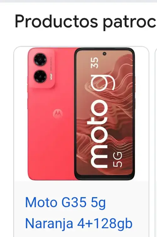 Smartphone Moto G35 5G Naranja 4+128GB