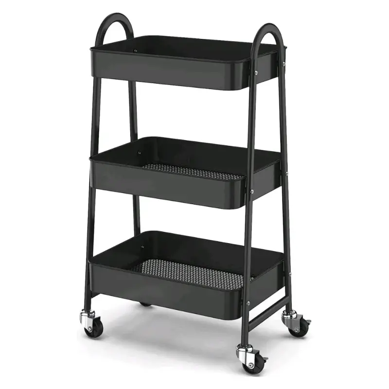 Carro organizador de 3 niveles con ruedas - 2