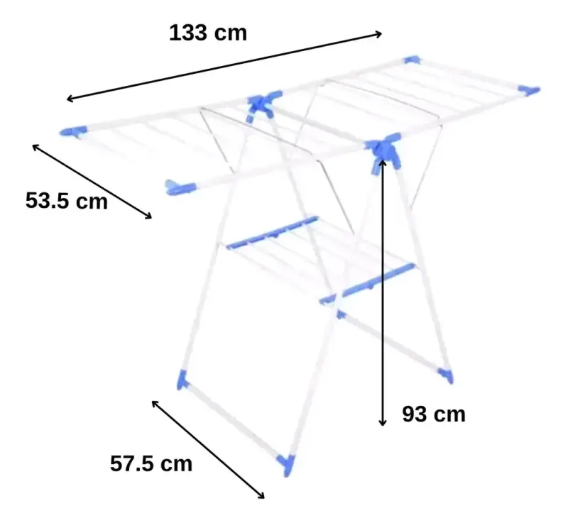 Tendedero plegable de metal para ropa - 2