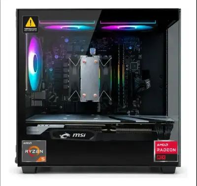 PC GAMER RYZEN 5, AMD RX, 16GB RAM, 500GB M.2 - miniatura 1
