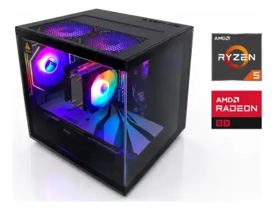 PC GAMER RYZEN 5, AMD RX, 16GB RAM, 500GB M.2 - miniatura 2