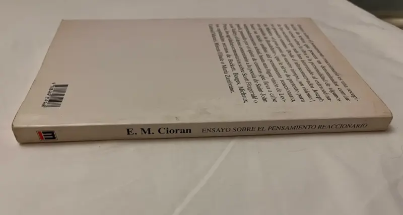 Ensayo Sobre El Pensamiento Reaccionario, E.M. Ci - 2