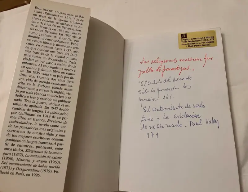 Ensayo Sobre El Pensamiento Reaccionario, E.M. Ci - 4