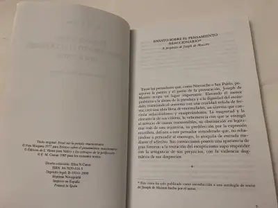 Ensayo Sobre El Pensamiento Reaccionario, E.M. Ci - miniatura 5