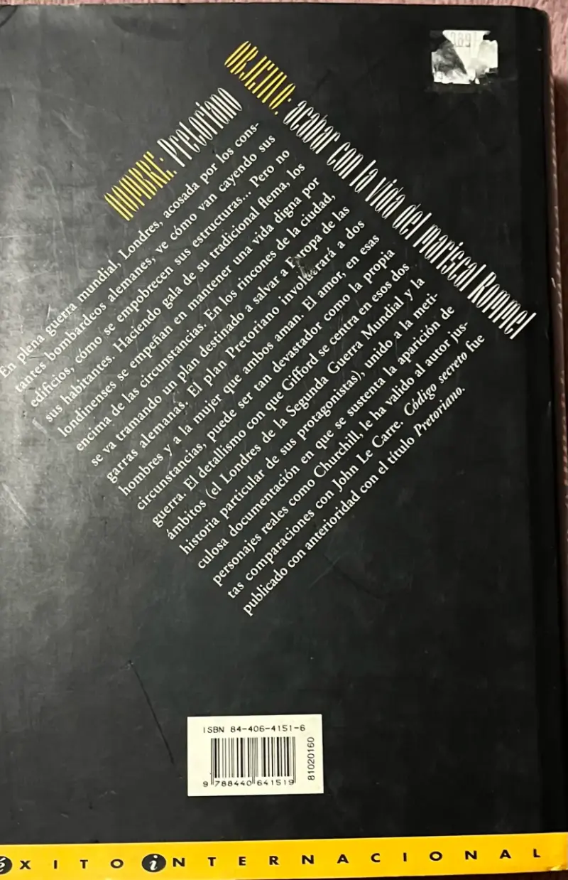 Libro Código Secreto de Thomas Gifford - 2