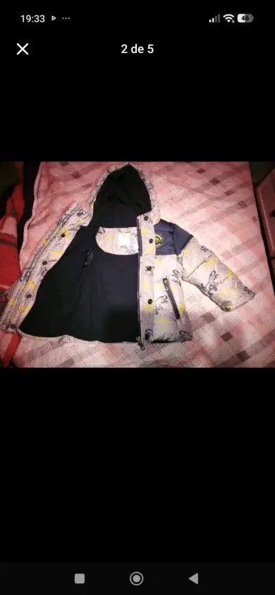 Chaqueta de invierno para niño con capucha - miniatura 1