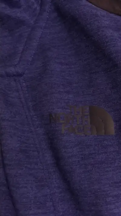 Chaqueta the North face morada con detalles negros - miniatura 2