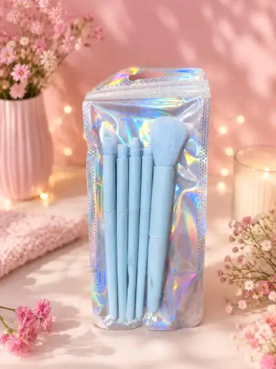 Set de brochas de maquillaje con estuche holog - miniatura 1