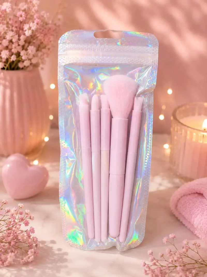 Set de brochas de maquillaje con estuche holog - 3