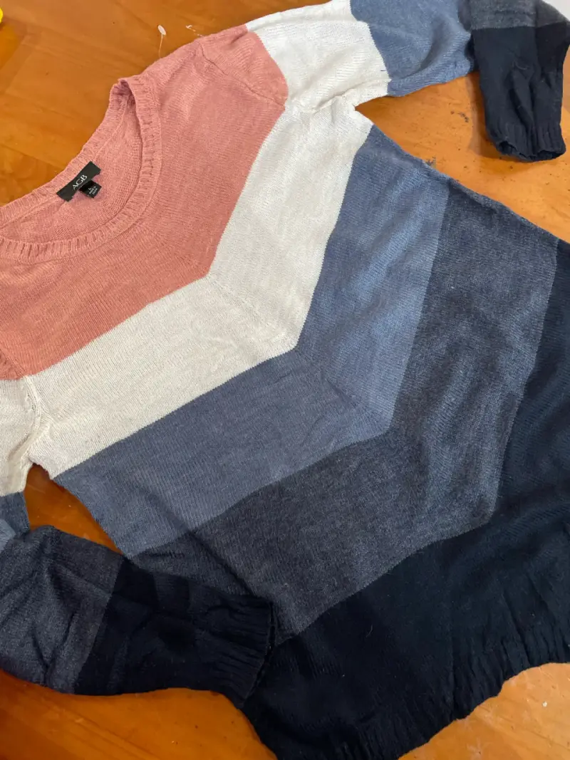 Suéter de rayas multicolor para mujer - 2