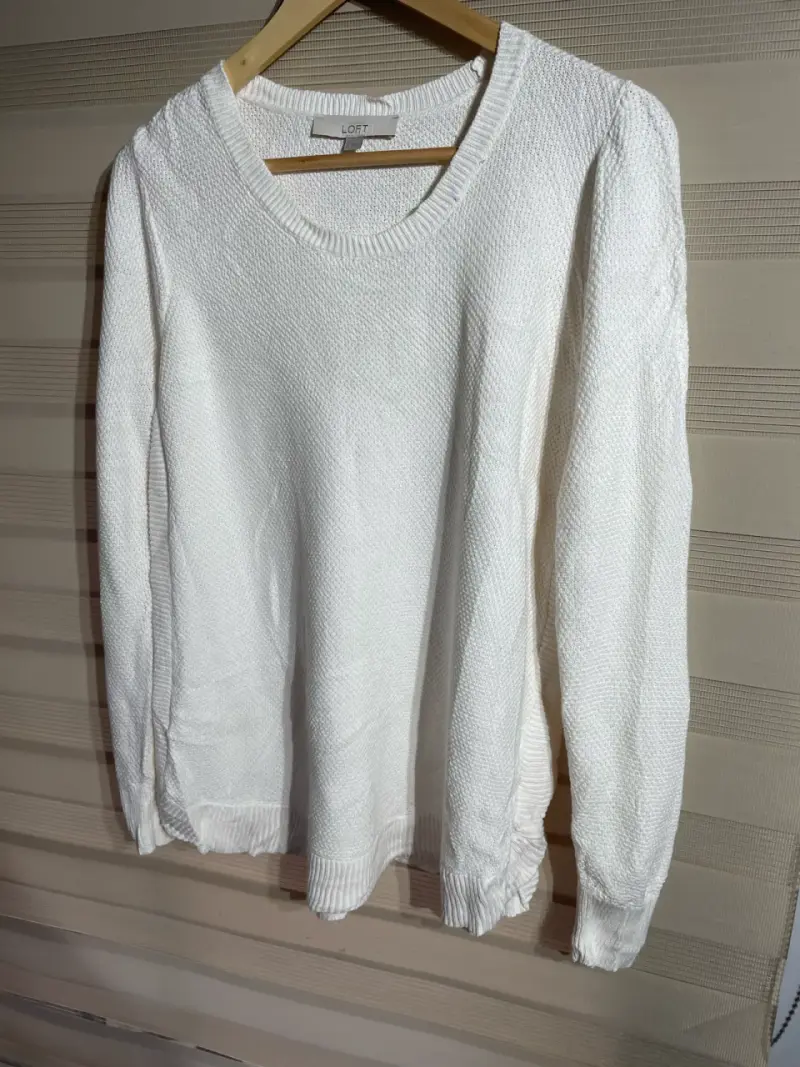 Suéter Blanco de Mujer Loft en Buen Estado - 2