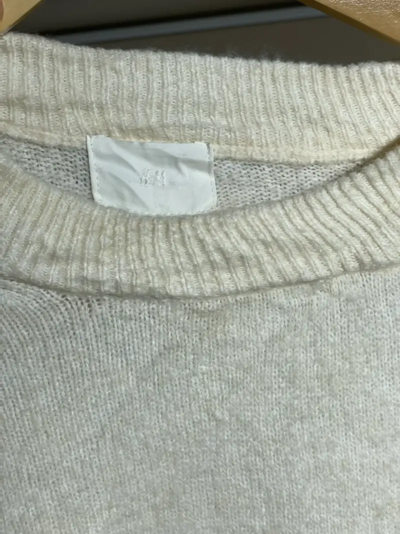 Suéter blanco HYM de lana para mujer - 2