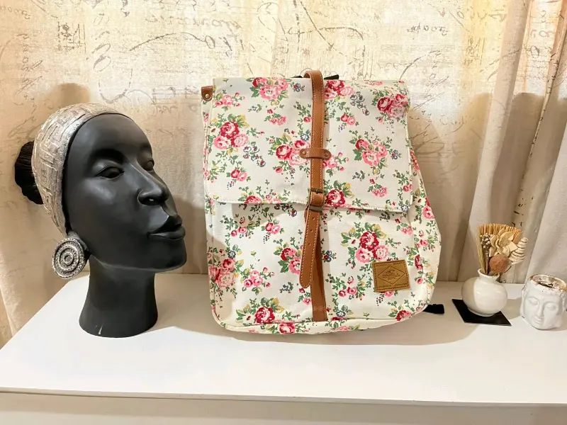 Mochila étnicsemi nuevo a colorida con diseño trib - 2