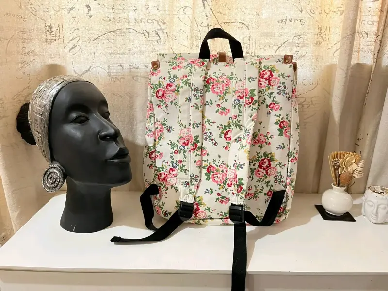 Mochila étnicsemi nuevo a colorida con diseño trib - 4