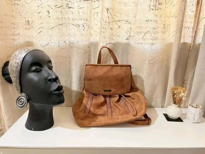 Mochila étnicsemi nuevo a colorida con diseño trib - 6