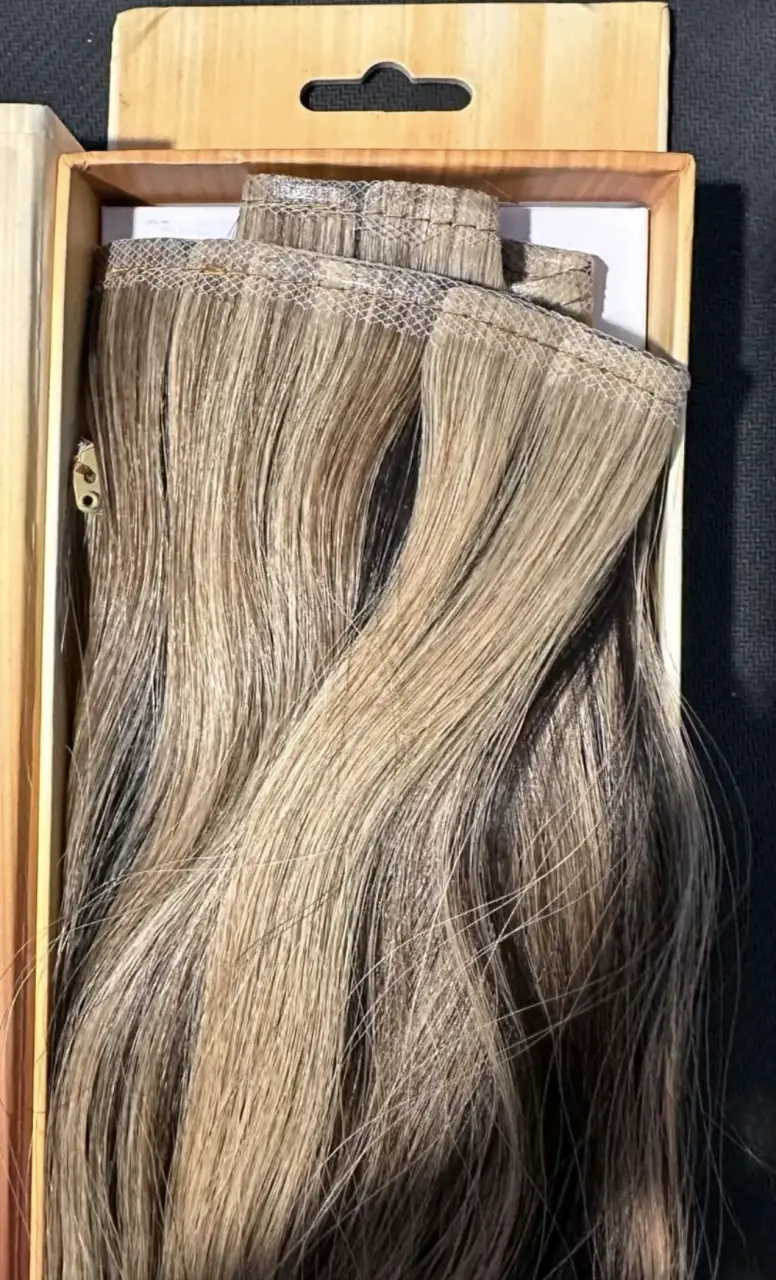 Cortinas de cabello natural ruso - 3