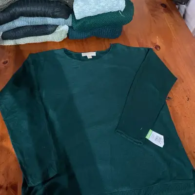 Suéter verde oscuro Michael Kors para mujer - miniatura 3