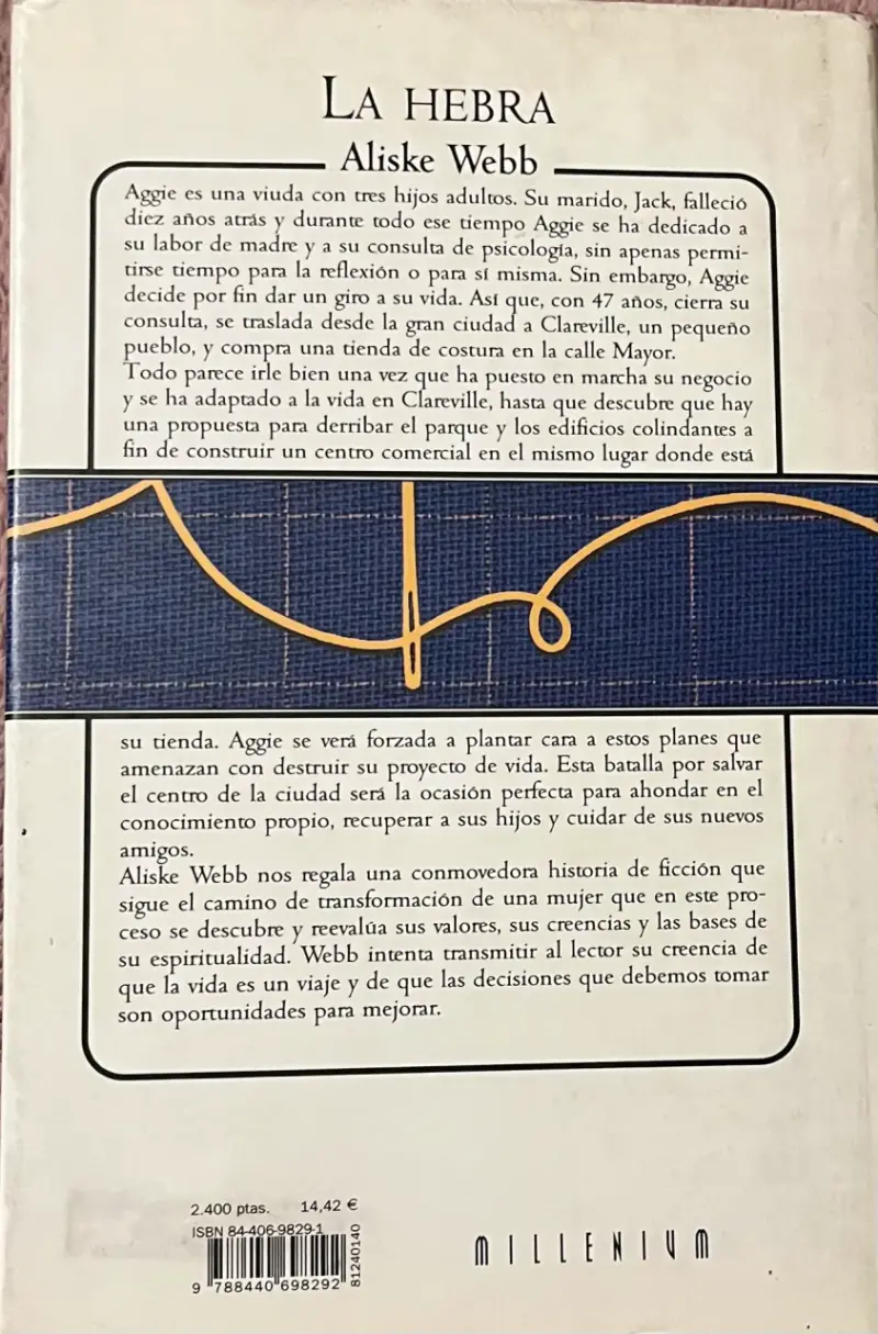 Libro 'La Hebra' de Aliske Webb en buen estado - 2