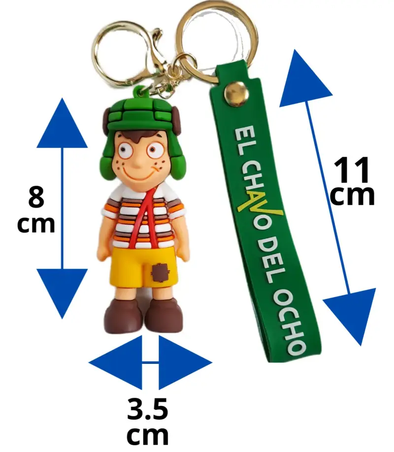Llavero El Chavo del Ocho con figura de goma - 3