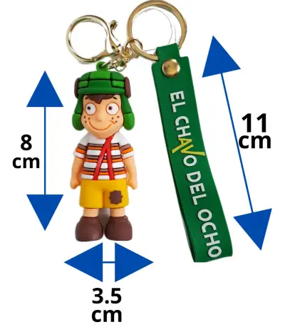 Llavero El Chavo del Ocho con figura de goma - miniatura 3