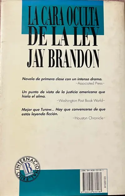 Libro 'La Cara Oculta de la Ley' de Jay Brandon - miniatura 2