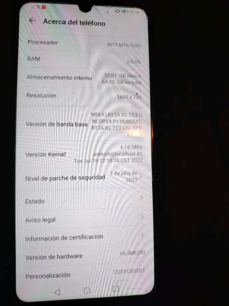 Smartphone Huawei con funda protectora - 5