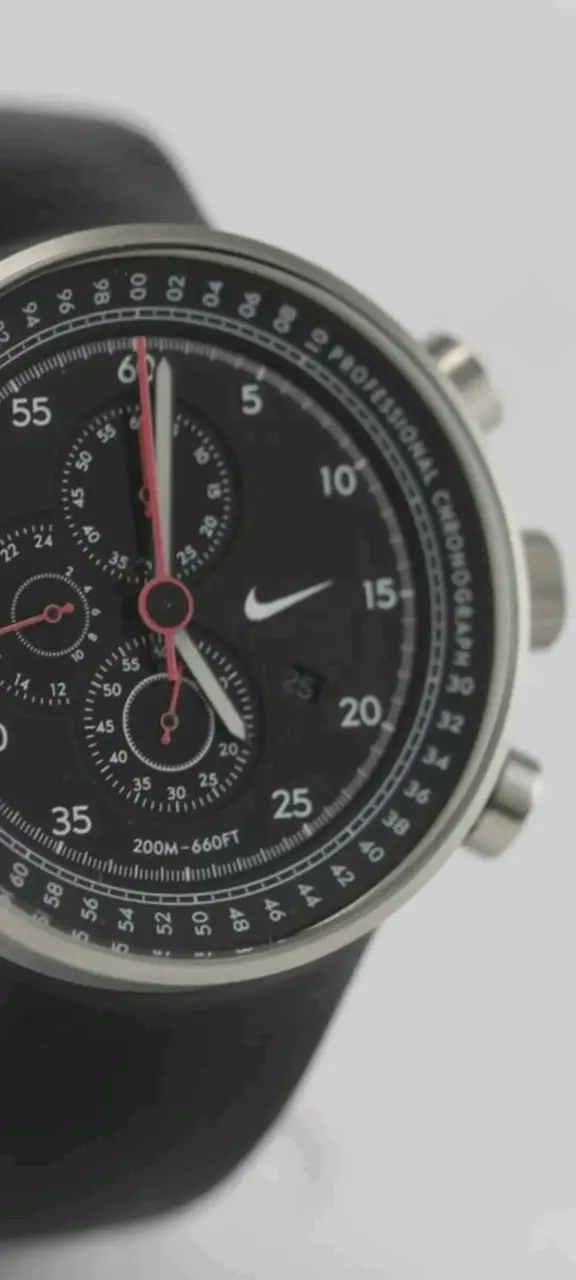 Reloj cronógrafo Nike profesional negro - 1