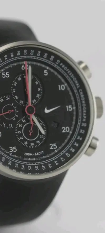 Reloj cronógrafo Nike profesional negro - miniatura 1