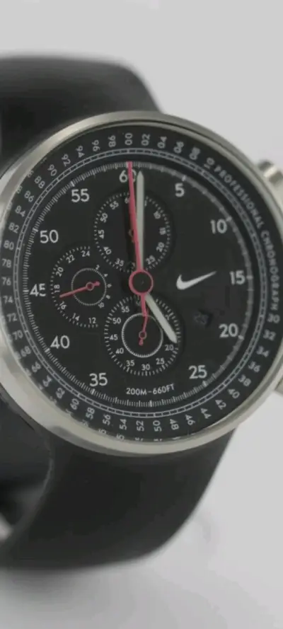 Reloj cronógrafo Nike profesional negro - miniatura 2