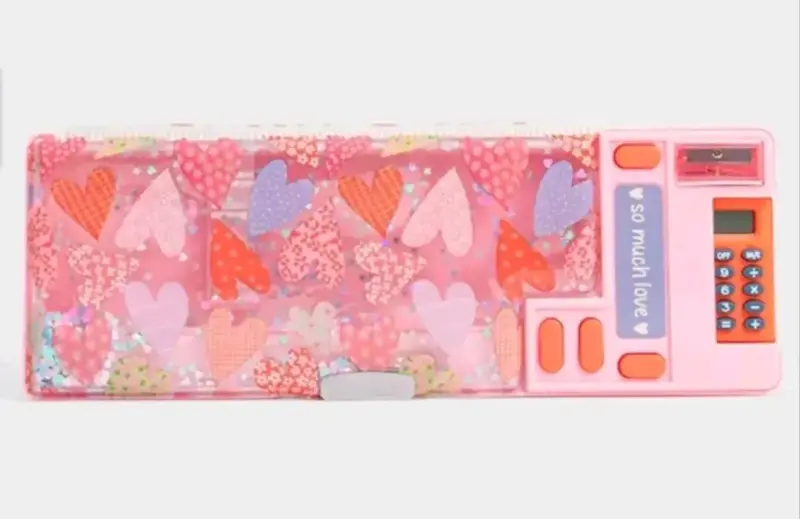 Estuche multifuncional con calculadora y diseño de - 1
