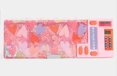 Estuche multifuncional con calculadora y diseño de - miniatura 1