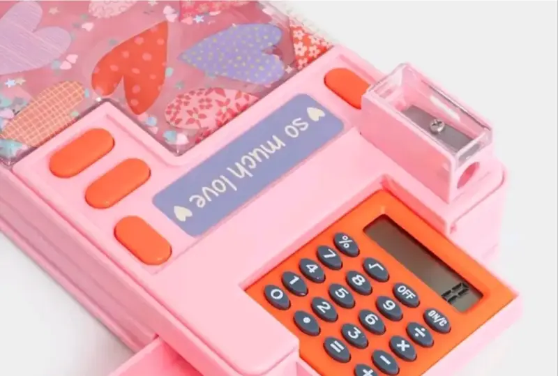 Estuche multifuncional con calculadora y diseño de - 4
