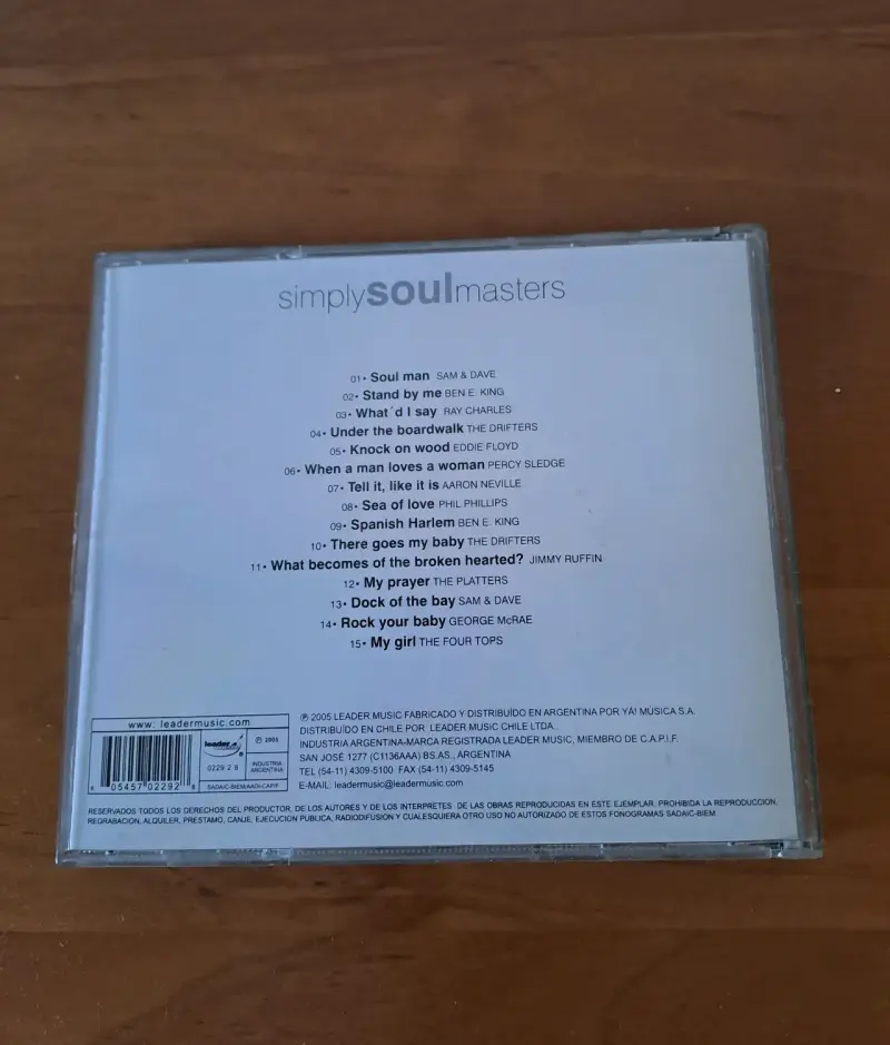 CD Simply Soul Masters Platinum Collection - 5
