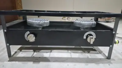Cocina a gas de dos quemadores para exteriores - miniatura 2