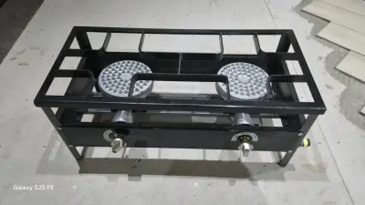 Cocina a gas de dos quemadores para exteriores - miniatura 3