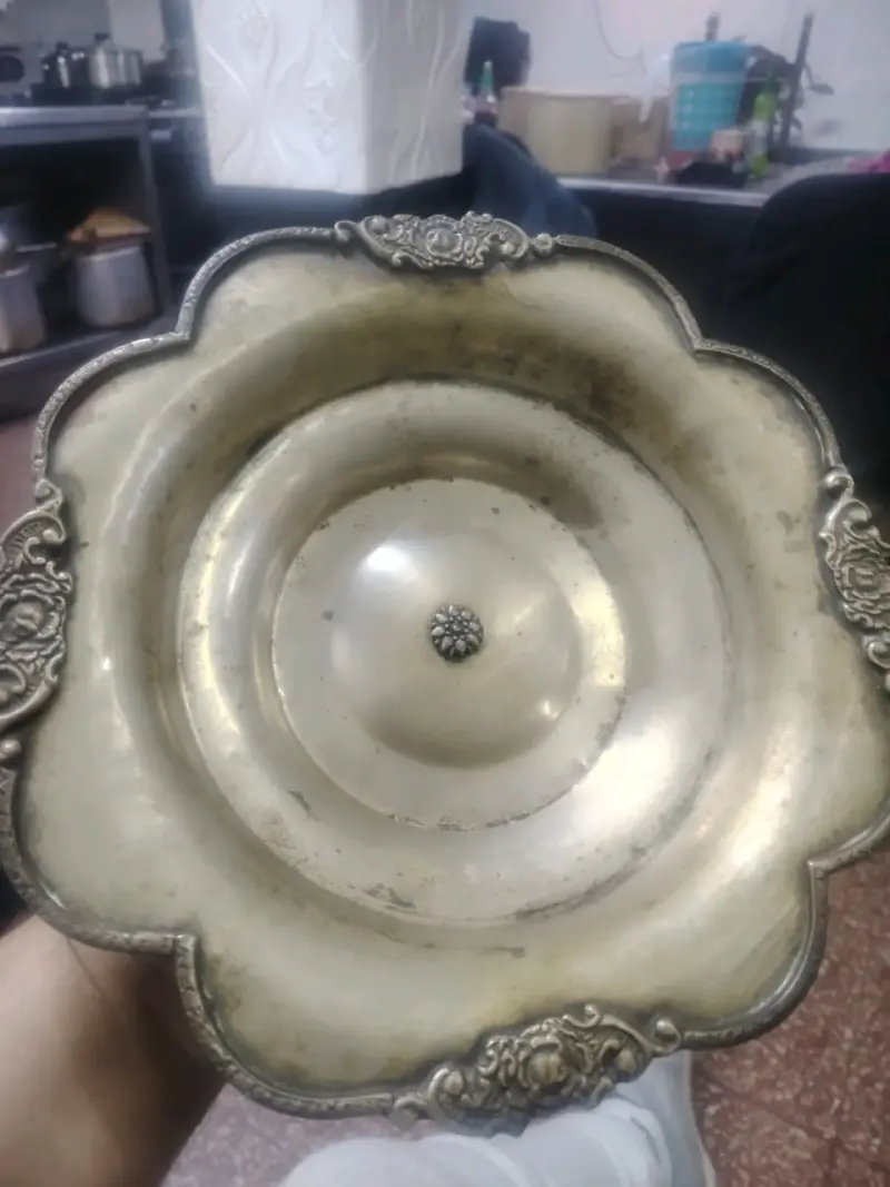 Juego de fuentes de plata  decorativas vintage - 5