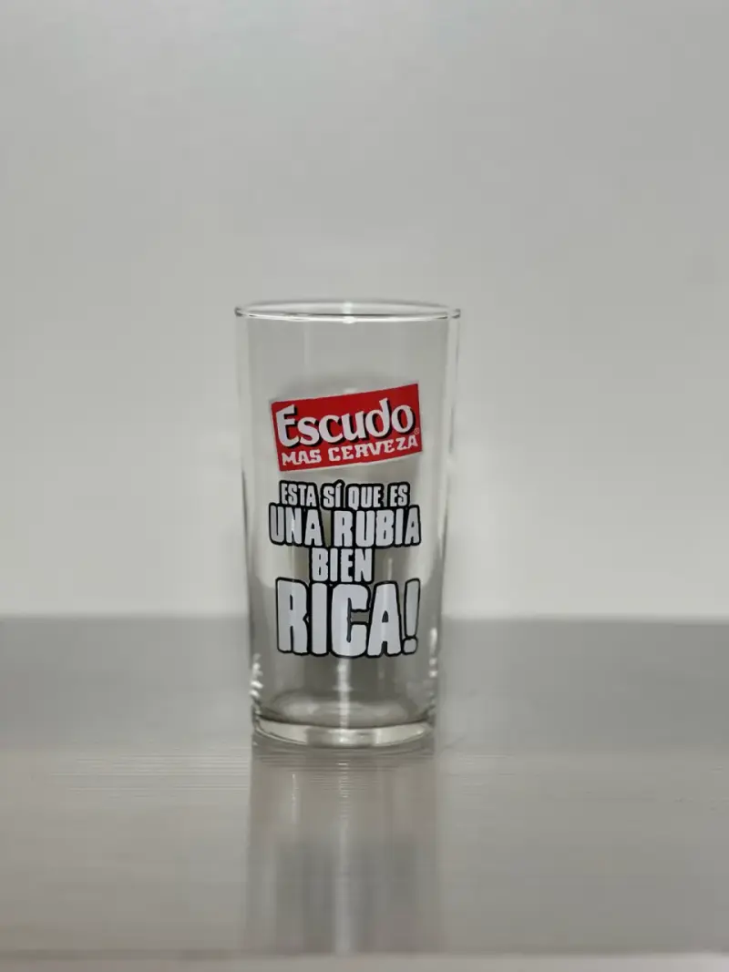 Vaso de Cerveza Escudo Vintage año 2008 - 2