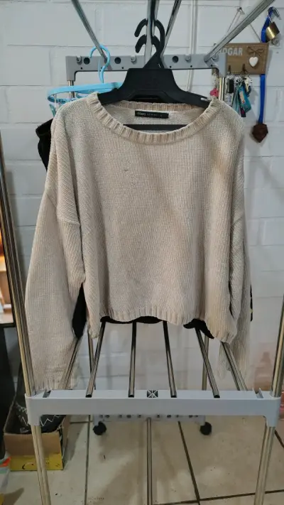 Suéter de rayas blanco y negro para mujer - miniatura 5