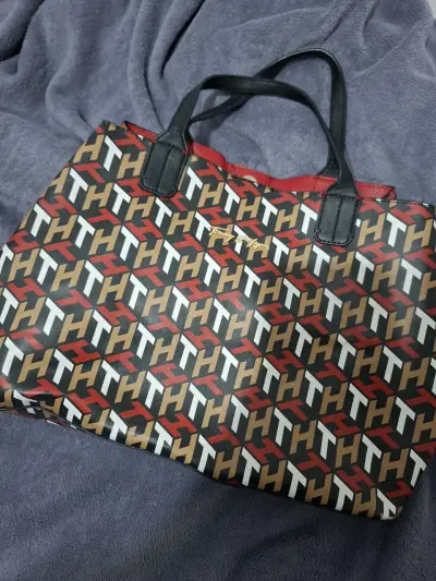 Bolso tote Tommy Hilfiger estampado TH - miniatura 1
