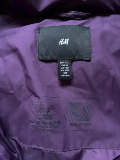 Chaqueta puffa morada hym - miniatura 3